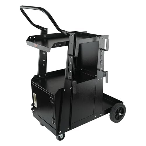 VEVOR 2-Tier Welding Cart, Welder Cart Heavy Duty with...