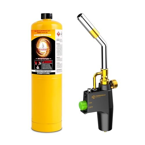 TURBOHEAT Heavy-Duty Torch Kit with Auto-Igniter - Includes...