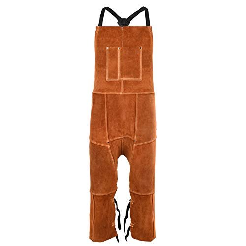 Leather Welding Apron Split Leg for Men - Spark |...