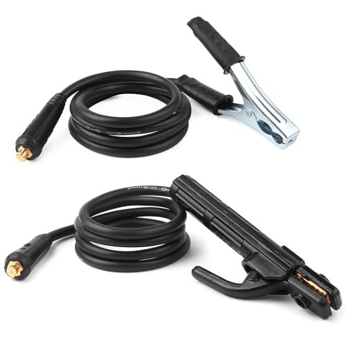 Welding Electrode Holder Lead MMA/ARC Welding Ground Clamp...