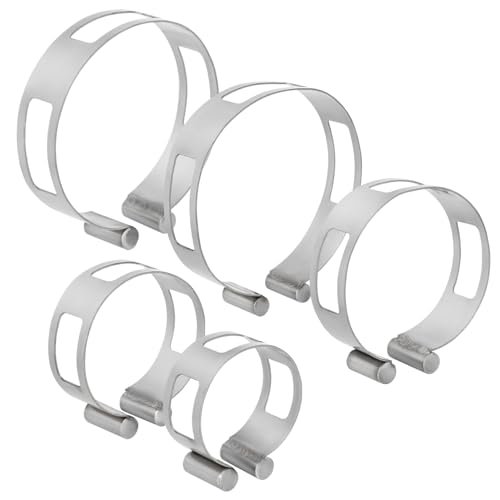 5PCS Stainless Steel Exhaust Pipe Tacking Band - 2
