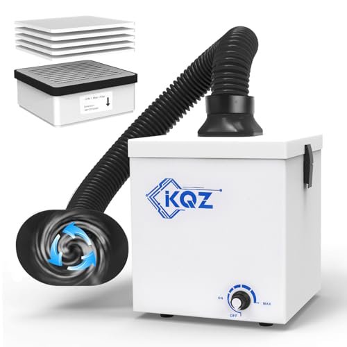 KQZ-W1 Solder Fume Extractor, 168m³/h Strong Suction Smoke...