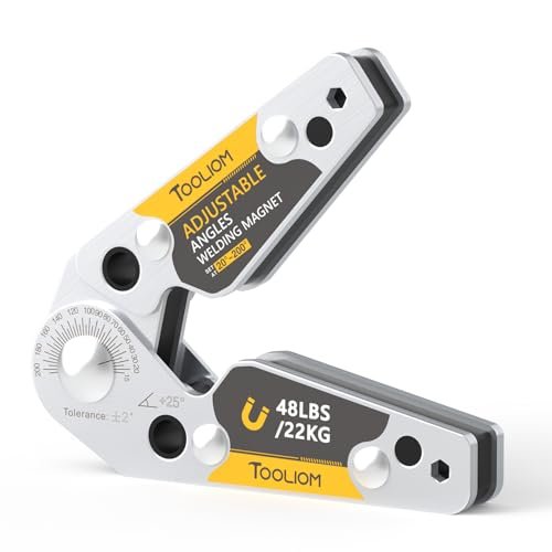 TOOLIOM Adjustable Angle 20°-200° Welding Magnets,Magnetic...