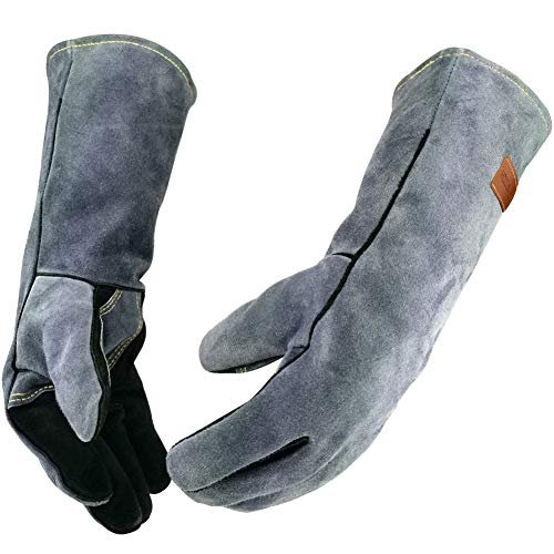 WZQH 16 Inches,932℉,Leather Welding Gloves, Heat/Fire...