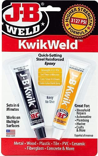 J-B Weld 8276 KwikWeld Quick Setting Steel Reinforced Epoxy...