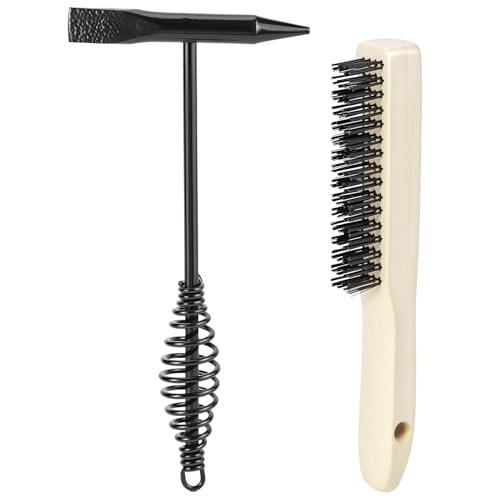 QWORK Welding Chipping Hammer with Coil Spring Handle and...