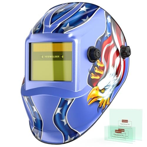 YESWELDER Auto Darkening Welding Helmet, Blue Light...