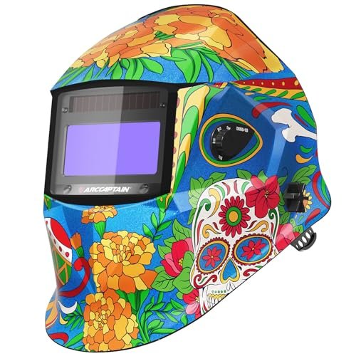 ARCCAPTAIN Welding Helmet Auto Darkening, 1/1/1/1 True...