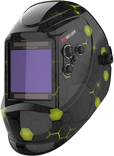 YESWELDER Large View Auto Darkening Welding Helmet, Blue...