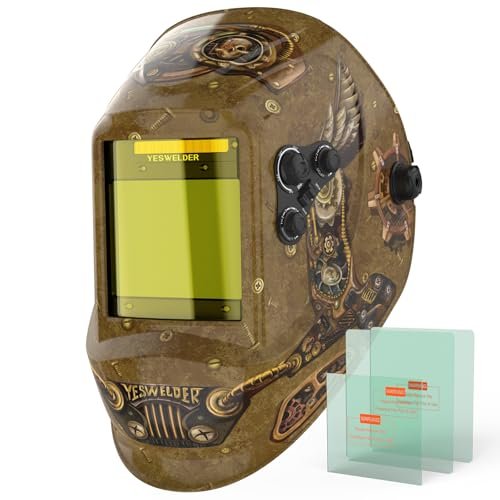 YESWELDER Large View Auto Darkening Welding Helmet, Blue...