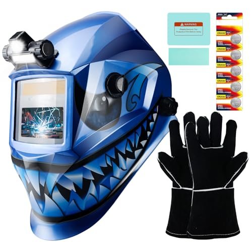 TRQWH Welding Hood Auto Darkening Welding Helmet with Light...