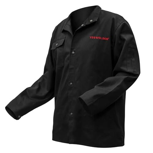 YESWELDER Flame Resistant (FR) Cotton Welding Jacket,...