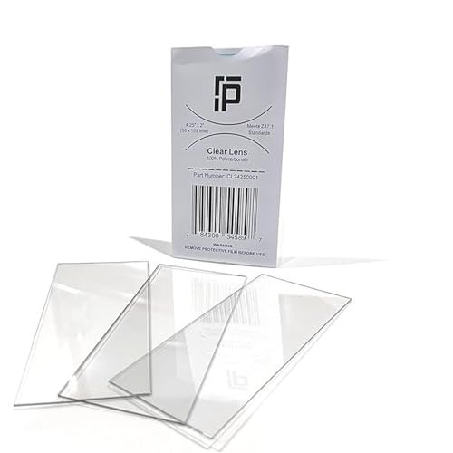 Ridge Products 10 Pack of 2x4.25 Clear Welding Lenses,...