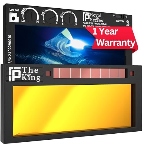 The King 1.0 | Shade 5-13 Adjustable Gold Auto Darkening...