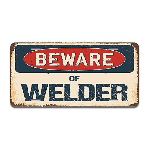 SignMission Beware of Welder Aluminum License Plate |...