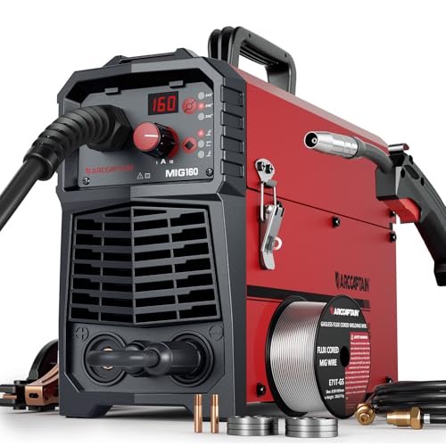 ARCCAPTAIN 160A MIG Welder 110V 220V 4 in 1 Welding...