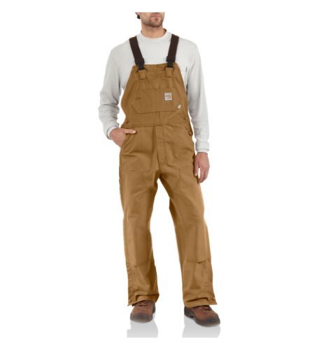 Carhartt Mens Flame Resistant Duck Bib Overalls and...
