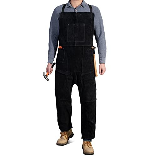 Leather Welding Apron Split Leg for Men and Women,Heavy...