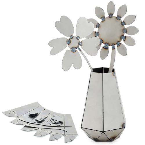 MorningRo Welding Coupons Vase and Flower Kit, Welding...