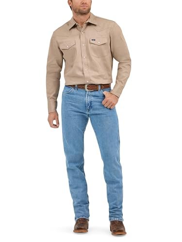WranglermensCowboy Cut Western Long Sleeve Snap Work Shirt...