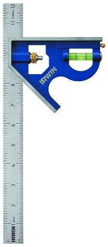 IRWIN Combination Square, 12”, 45-90 Degree Marking,...