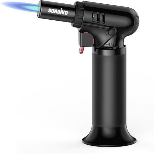 Sondiko Butane Torch Lighter with Fuel Gauge, Refillable...
