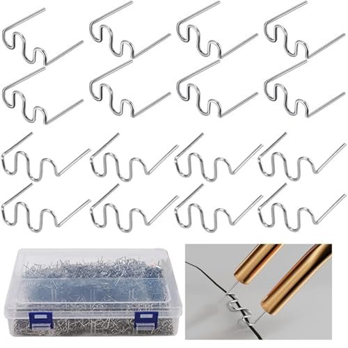 DLronwey Plastic Welding Staples 1000 pcs,2 Types Hot...