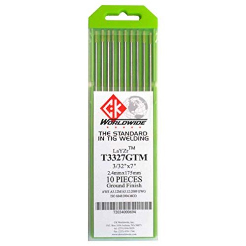 CK T3327GTM LaYZr Tungsten Electrode 3/32