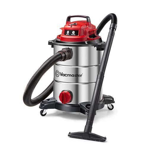 Vacmaster VOC812SF 1101 8-Gallon Premium Stainless Steel...