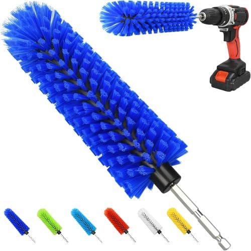 Drill Brush for Car Wheel and Bottle, Highly Dense and...