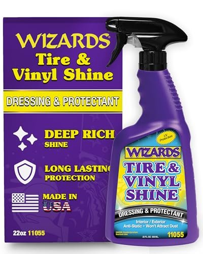 Wizards Tire and Wheel Vinyl Shine - Dressing and...