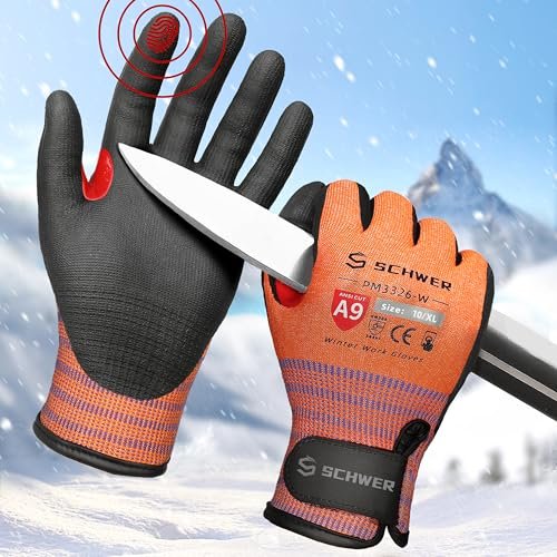 Schwer FreezeGuard-X Winter Work Gloves for Men and Women,...