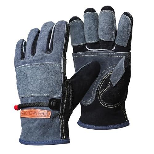 YESWELDER Leather Work Gloves for Men or Women，Suitable for...