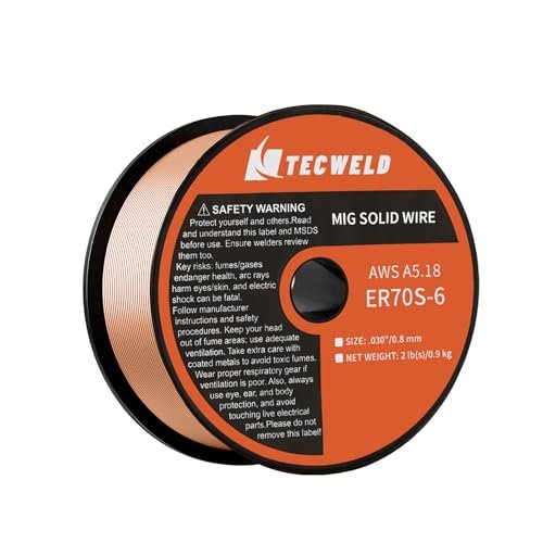 TECWELD Solid MIG Welding Wire ER70S-6 0.30 Inch 2LB...