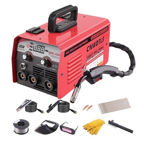 140Amp MIG Welder, 110V Flux Core 2-in-1 Multi-process...