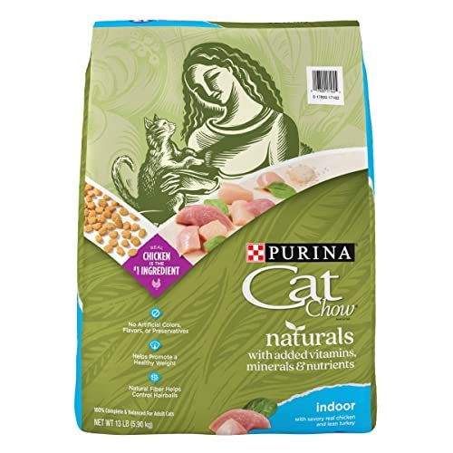 Purina Cat Chow Hairball, Healthy Weight, Indoor, Natural...
