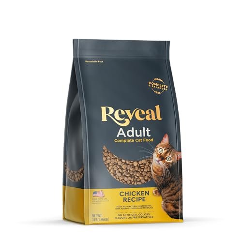 Reveal Natural Adult Dry Cat Food, High Protein, Grain...