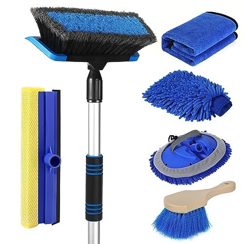 Wontolf 62'' Car Wash Brush with Long Handle, Scratch-Free...