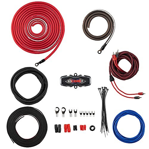 DS18 AMPKIT4 4 Gauge Amp Installation Wiring Kit -...