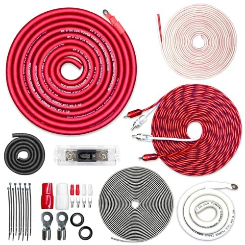 CT Sounds 1/0 Gauge CCA Complete Amp Wiring Install Kit,...