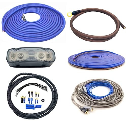 Zhevrax True 8 Gauge 100% Copper Amplifier Wiring Kit |...