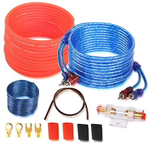 XMSJSIY Car Audio Wiring Kit Amplifier Cable Kit 1500...