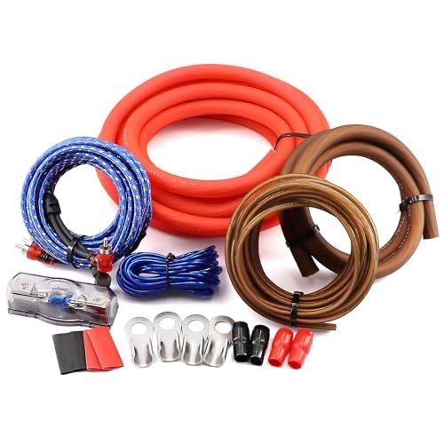 Ruikarhop 0 Gauge 3000 Watt Car Amp Wiring kit,Zero Gauge...