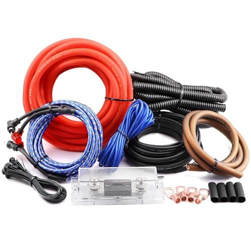 4 Gauge OFC AMP Wire Kit 2000 Watt Car Subwoofer...