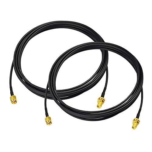 Bingfu WiFi Antenna Extension Cable 2-Pack RP-SMA Male to...