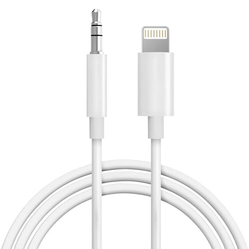 Aux Cord for iPhone,[Apple MFi Certified] Lightning to 3.5...