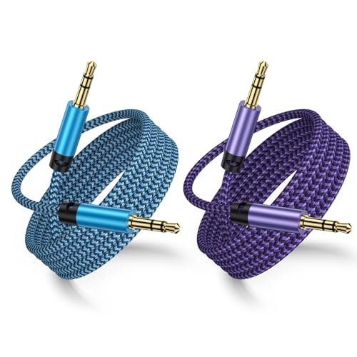 3.5mm Audio Cable,5FT 2Pack Aux Cord 3.5 mm Male to...