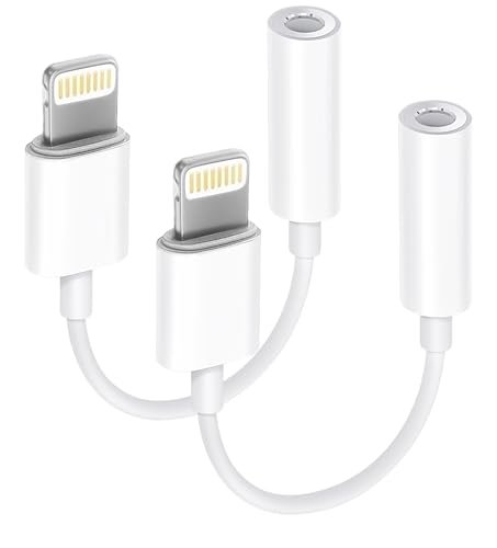 [Apple MFi Certified] 2 Pack Lightning to 3.5 mm...