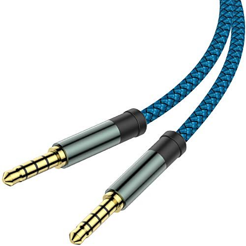 MCSPER 2 Pack TRRS 3.5mm Audio Cable, 5Ft 4-Conductor (4...