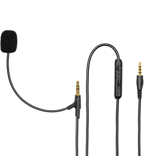 RUKUHOT Boom Mic Cable for Gaming Headsets,Microphone Audio...